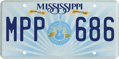 MS license plate MPP686