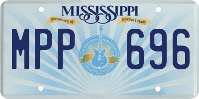 MS license plate MPP696