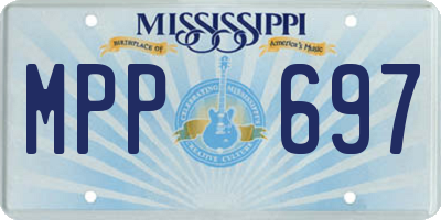 MS license plate MPP697