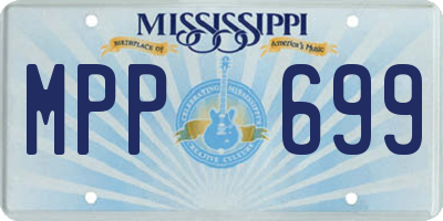 MS license plate MPP699