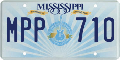 MS license plate MPP710