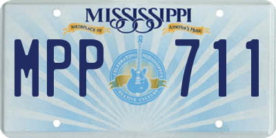 MS license plate MPP711