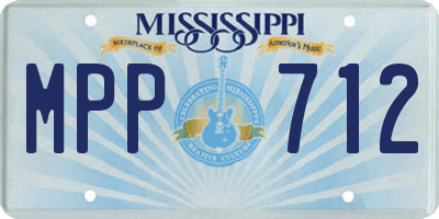MS license plate MPP712