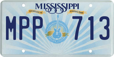 MS license plate MPP713