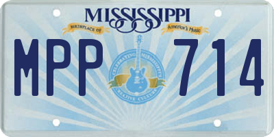 MS license plate MPP714