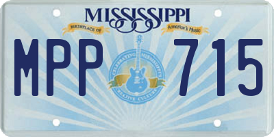 MS license plate MPP715