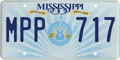 MS license plate MPP717