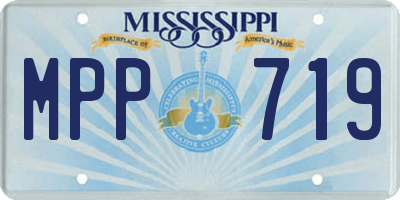 MS license plate MPP719