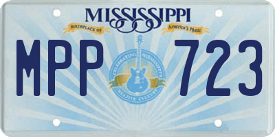 MS license plate MPP723