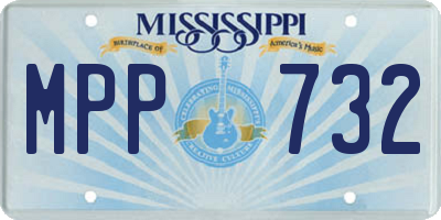 MS license plate MPP732
