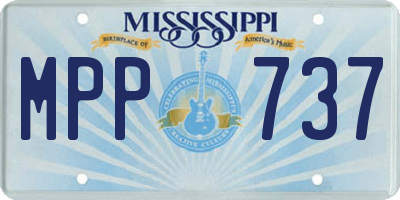 MS license plate MPP737