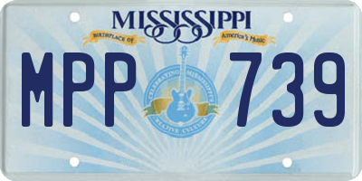 MS license plate MPP739