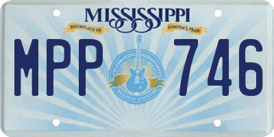 MS license plate MPP746