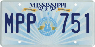 MS license plate MPP751
