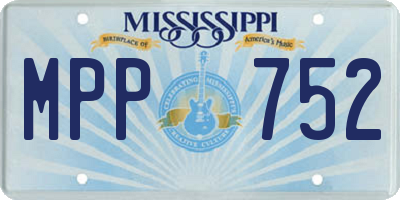 MS license plate MPP752