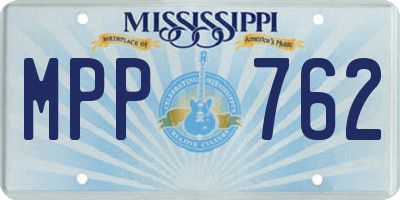 MS license plate MPP762