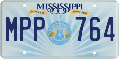 MS license plate MPP764