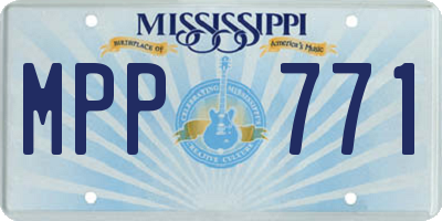 MS license plate MPP771
