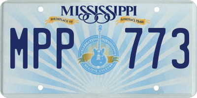 MS license plate MPP773
