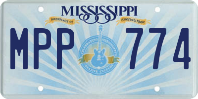 MS license plate MPP774