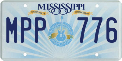 MS license plate MPP776