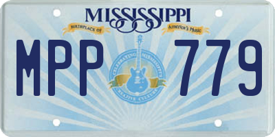 MS license plate MPP779