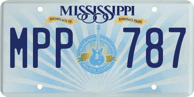 MS license plate MPP787