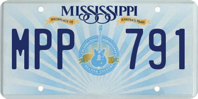 MS license plate MPP791