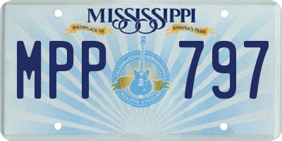 MS license plate MPP797