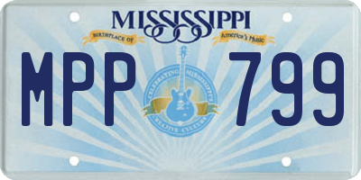 MS license plate MPP799