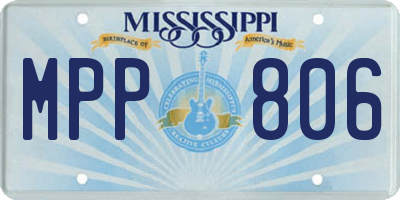 MS license plate MPP806
