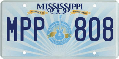 MS license plate MPP808