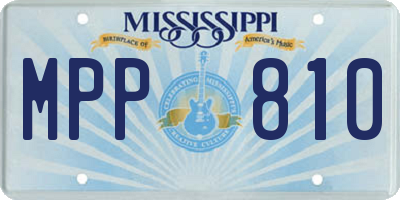 MS license plate MPP810