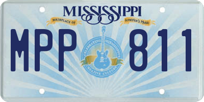 MS license plate MPP811