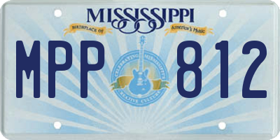 MS license plate MPP812