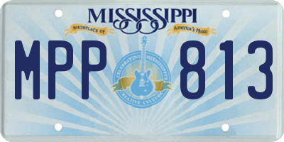 MS license plate MPP813