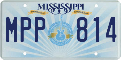 MS license plate MPP814