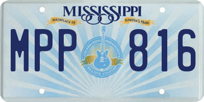 MS license plate MPP816