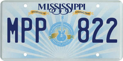 MS license plate MPP822