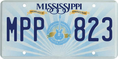MS license plate MPP823