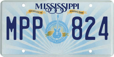 MS license plate MPP824