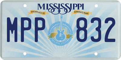 MS license plate MPP832