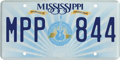 MS license plate MPP844