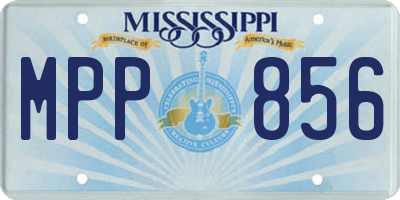 MS license plate MPP856