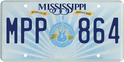 MS license plate MPP864