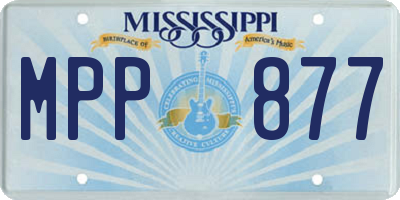 MS license plate MPP877