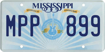 MS license plate MPP899