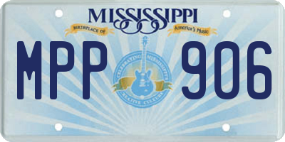 MS license plate MPP906