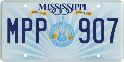 MS license plate MPP907