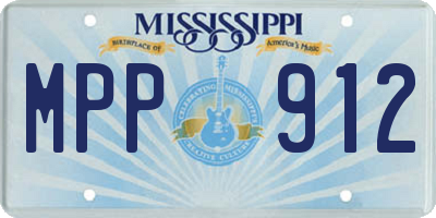 MS license plate MPP912